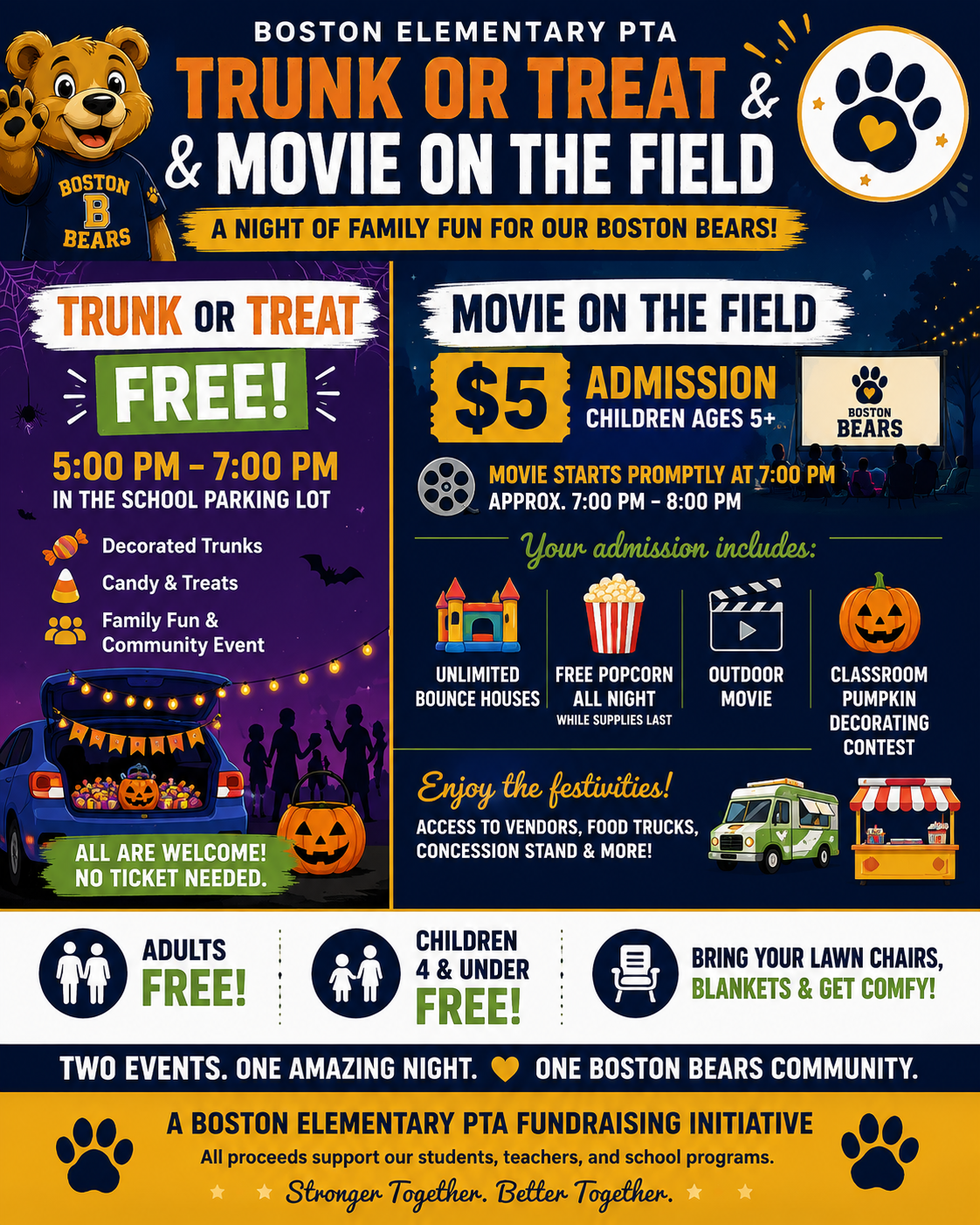 Movie on the Field Admission Ticket (Ages 5+) Adults free