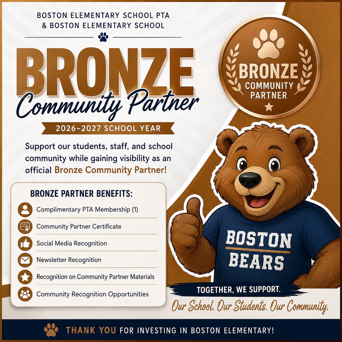Bronze Community Partner — 2026–2027